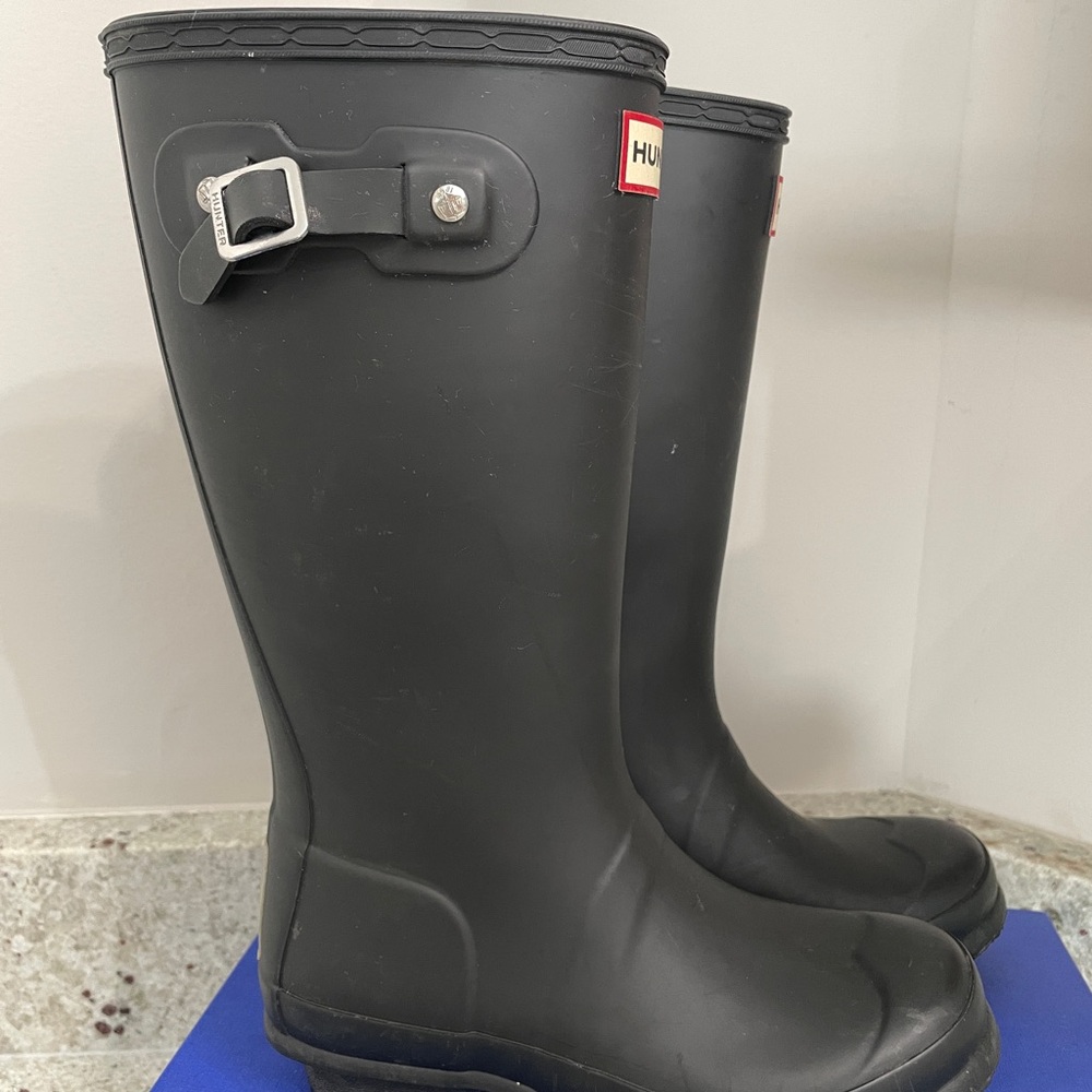 Hunter Classic Black Waterproof Boots kids